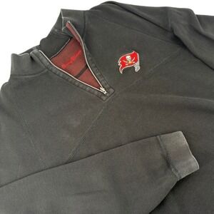 Tommy Bahama NFL‎ Tampa Bay Buccaneers Mens L Quarter Zip Pullover Sweatshirt